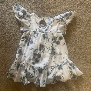 Old nave floral toddler dress